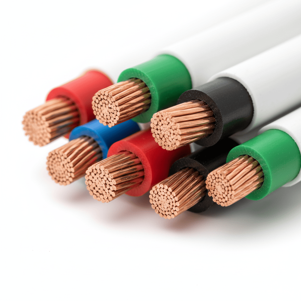 Premium electrical cables with copper conductors and quality insulation